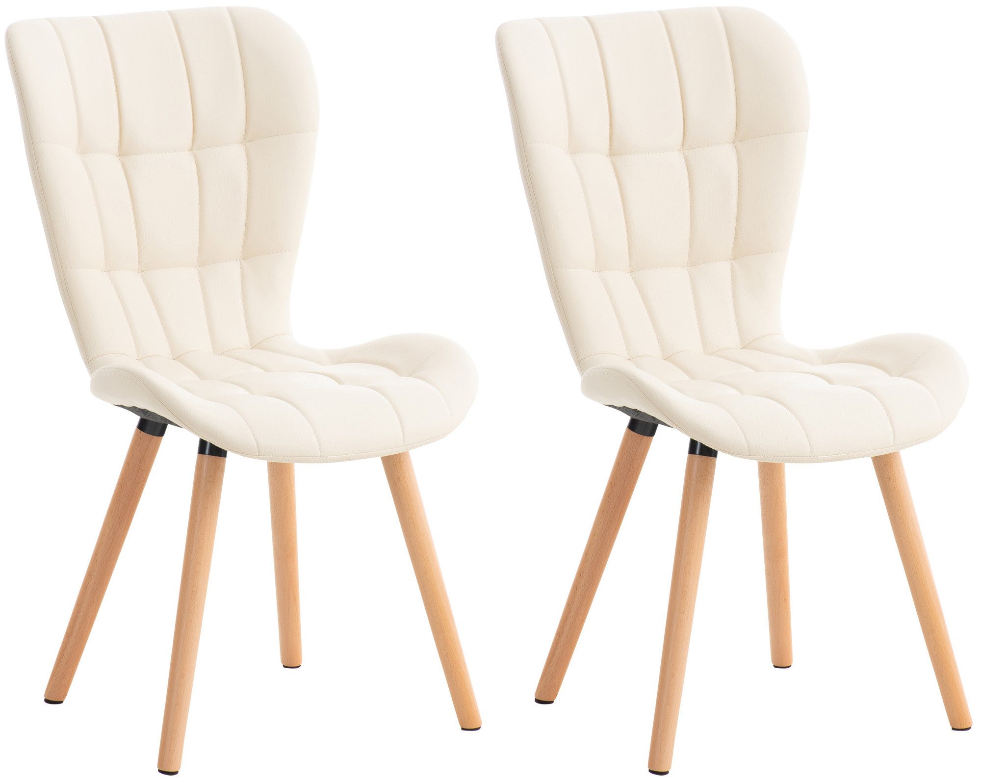 CLP Esszimmerstuhl Elda (2er Set), Samt, günstig online kaufen