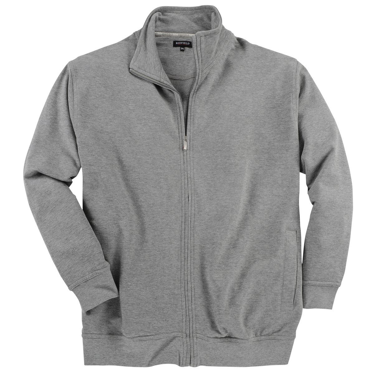 redfield Sweatjacke Redfield Sweatjacke Übergröße grau melange Eddy günstig online kaufen