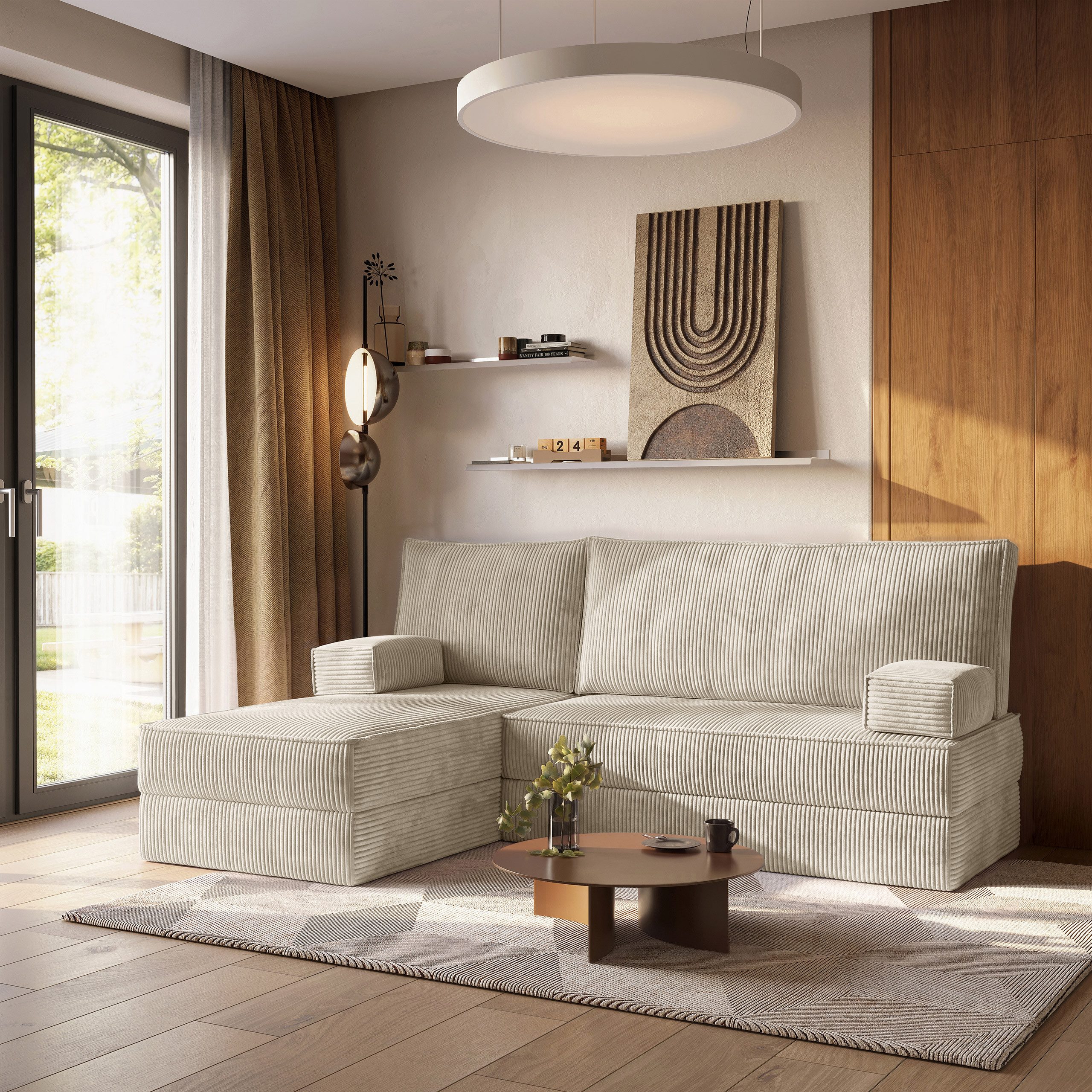 Masseno Ecksofa NOTIA modulares Boneless Sofa mit Schlaffunktion