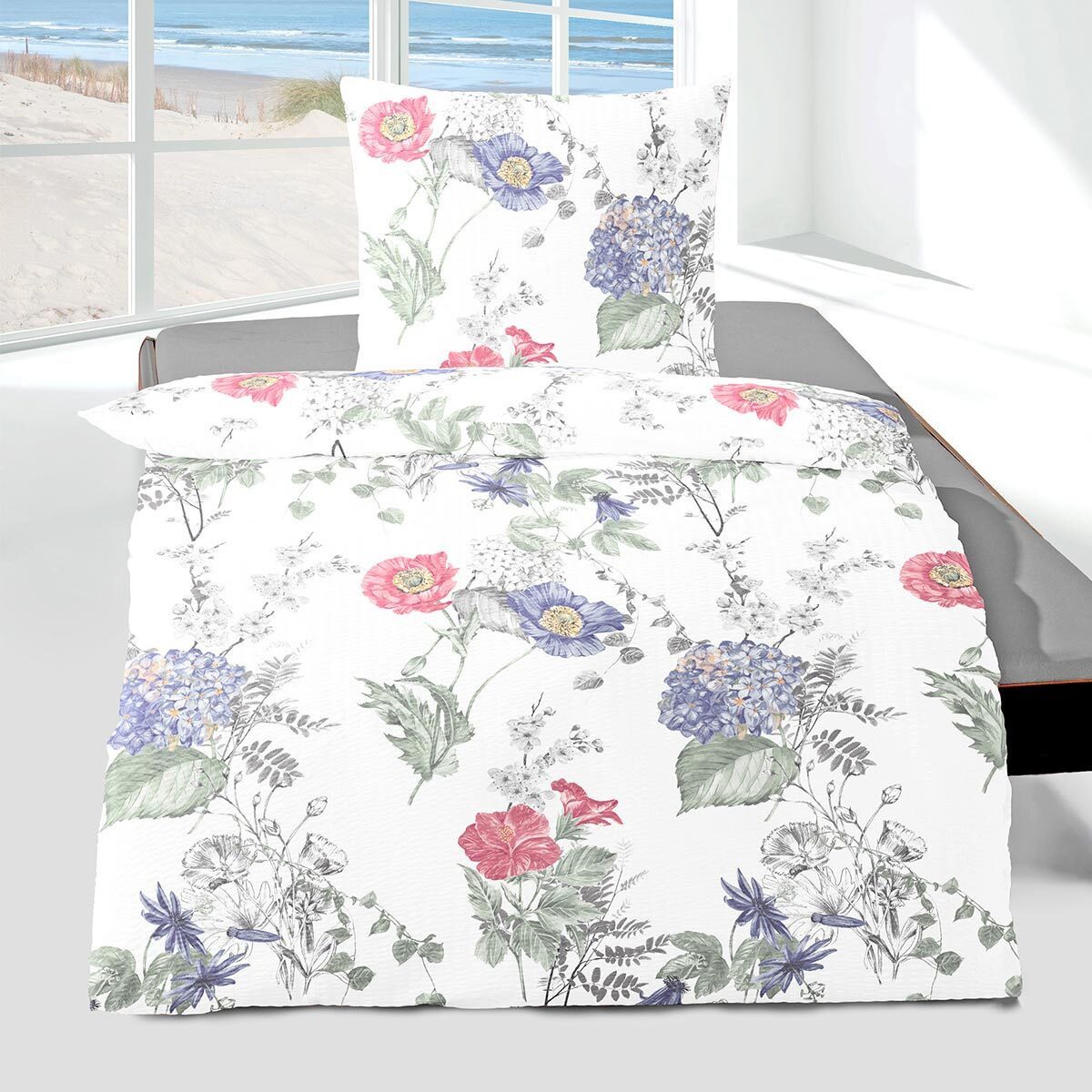 TRAUMSCHLAF Bettwäsche Hannah, Seersucker, 2 teilig, bügelfreie Seersucker günstig online kaufen