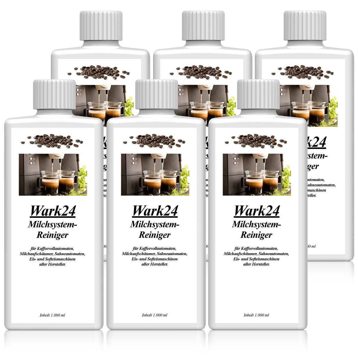 Wark24 Wark24 Milchsystemreiniger 1L für Kaffeevollautomaten uvm. (6er Pack) Milchsystem-Reiniger