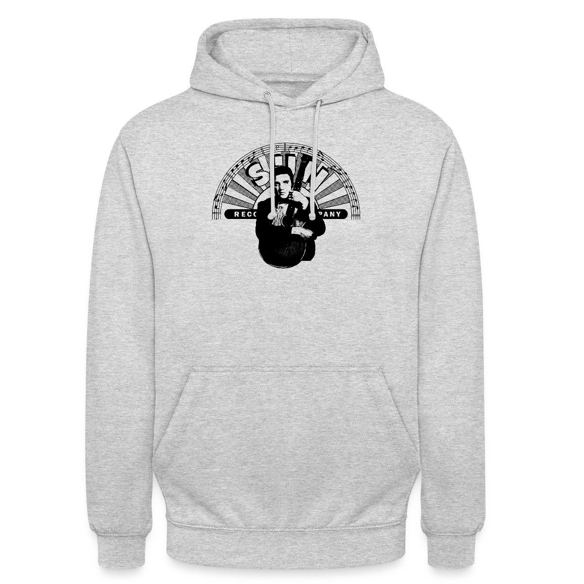 Hoodie Elvis Presley Elvis Mit Gitarre & Sun Records Logo Unisex Hoodie