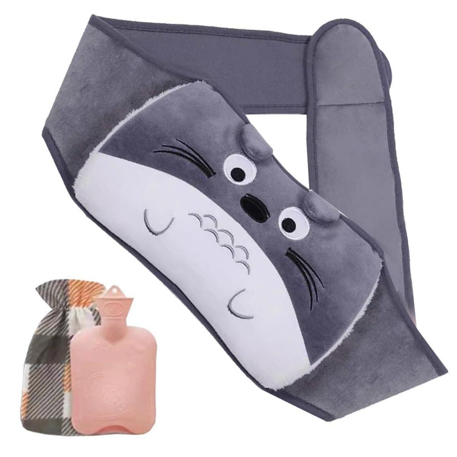 LuxusKollektion Nacken-Wärmflasche Wärmflaschengurt Grau Totoro