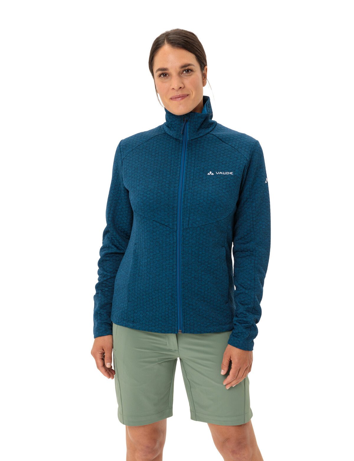 VAUDE Outdoorjacke Women's Skomer Hiking SC Jacket (1-St) atmungsaktive Wanderjacke