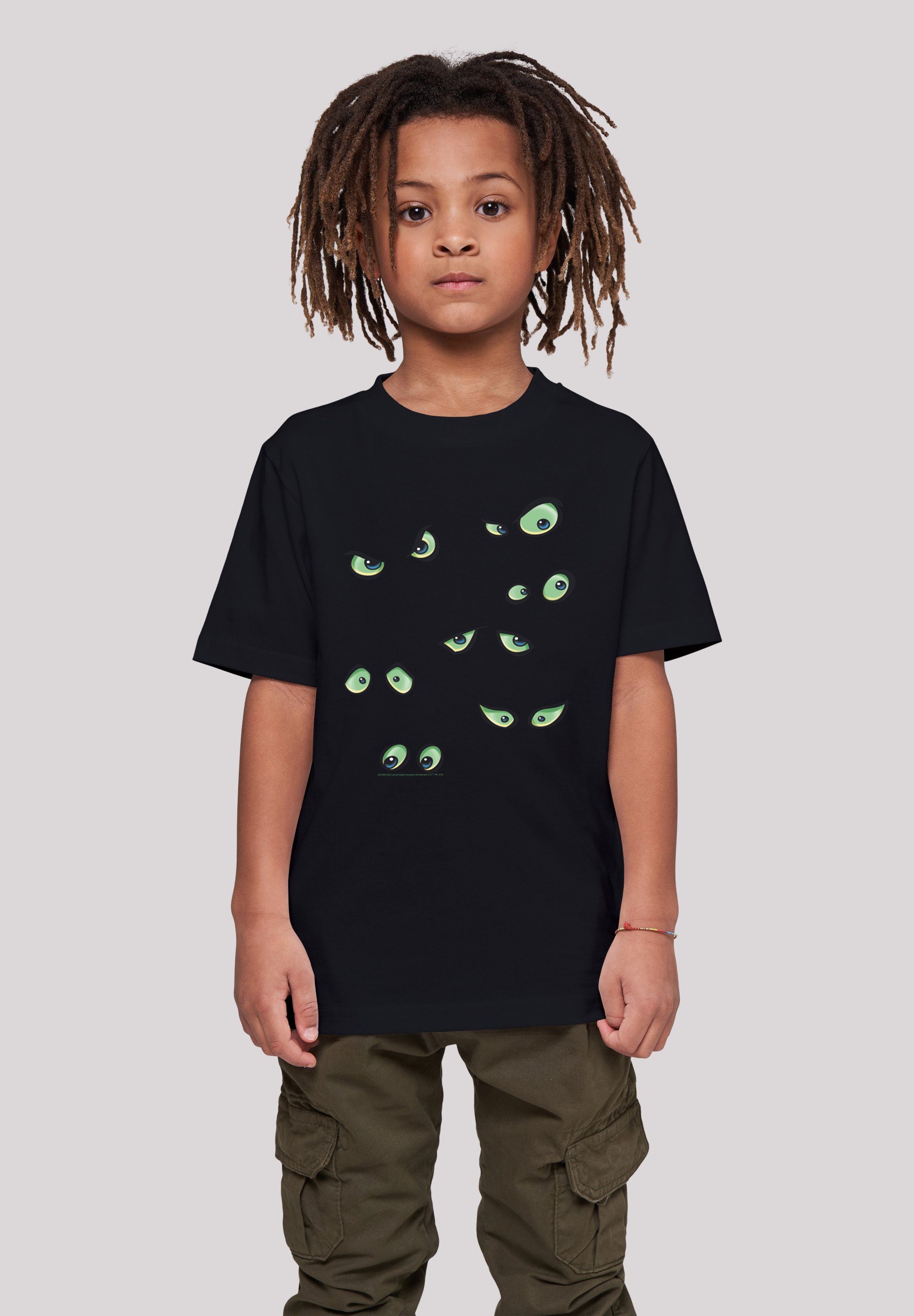 F4NT4STIC T-Shirt Scooby Doo Scary Eyes Unisex Kinder,Premium Merch,Jungen,Mädchen,Bedruckt schwarz