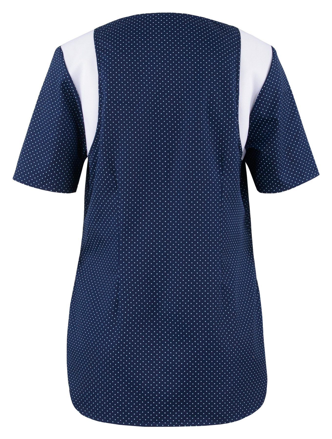 BEB Schlupfbluse beb MEDIZIN/PFLEGE Damen KASACK Kurzarm V-Neck Marine gepu günstig online kaufen