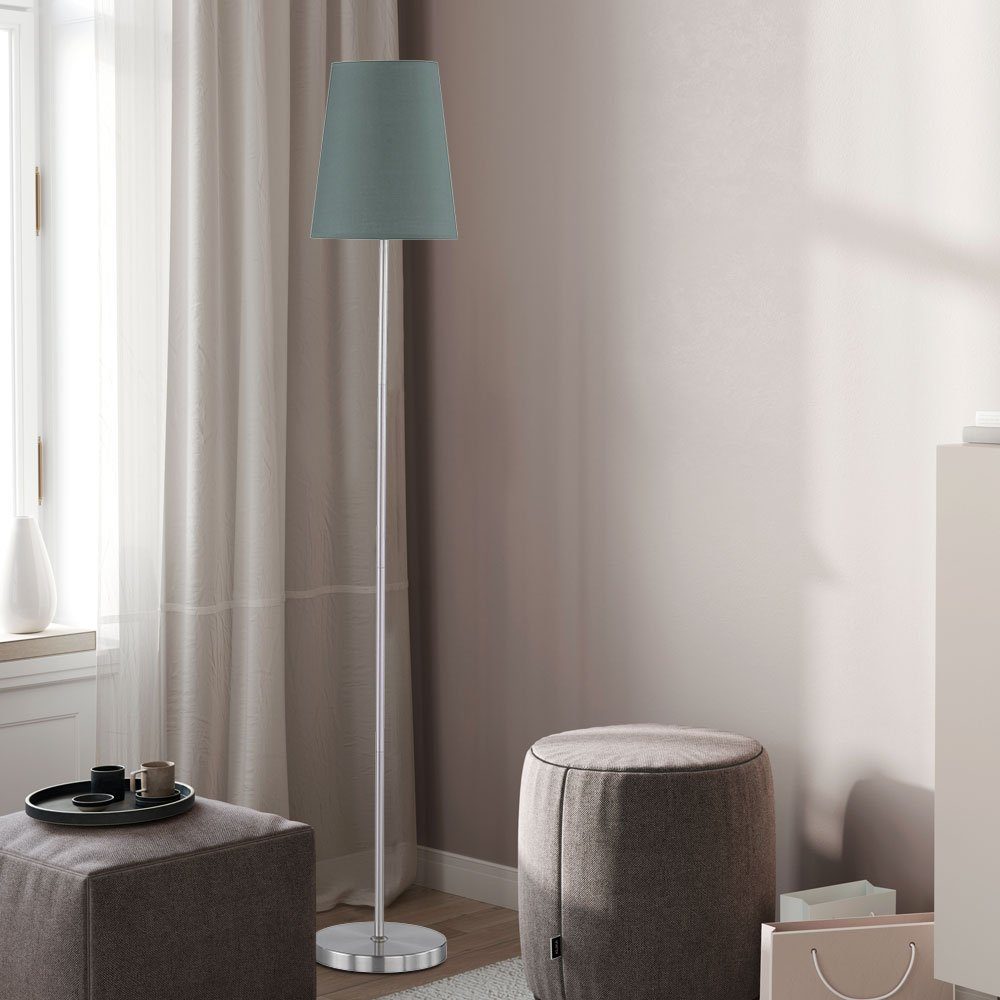WOFI Stehleuchte Stehlampe, inklusive, 150cm- nicht Wohnzimmer Stehlampe grau Leuchtmittel Lampe