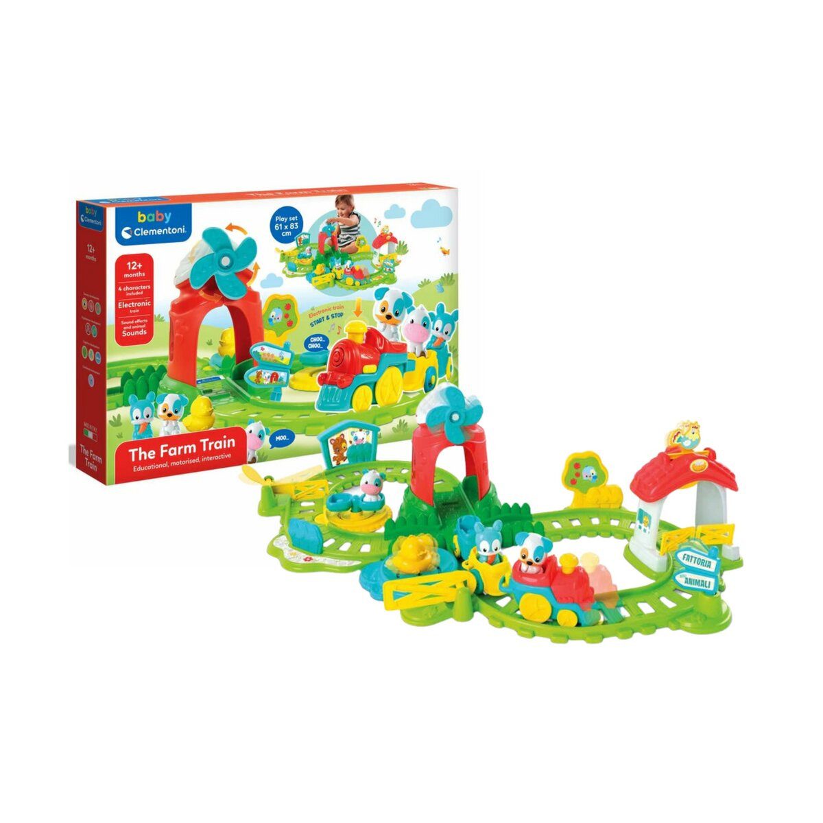 Clementoni® Lernspielzeug Interaktiver Clementoni-Bauernzug ​​17391
