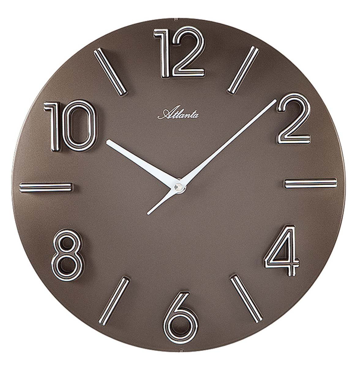 Atlanta Wanduhr Wanduhr Durchmesser 30 cm - Atlanta Modell: 4397/3