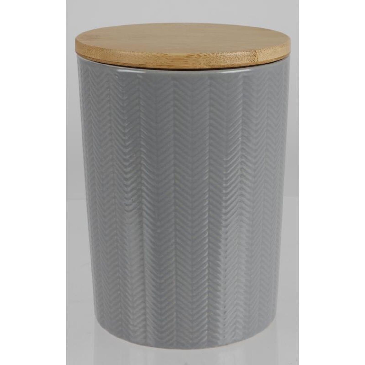 BURI Vorratsdose 12 Stück Keramik-Vorratsdosen Keramik mit Box Gefäß, Holzdeckel 11x14cm