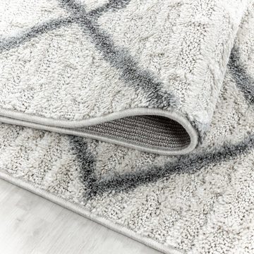Hochflor-Teppich für Wohnzimmer und Schlafzimmer Boho-Design, Stilvoll Günstig, Rund, Höhe: 20 mm