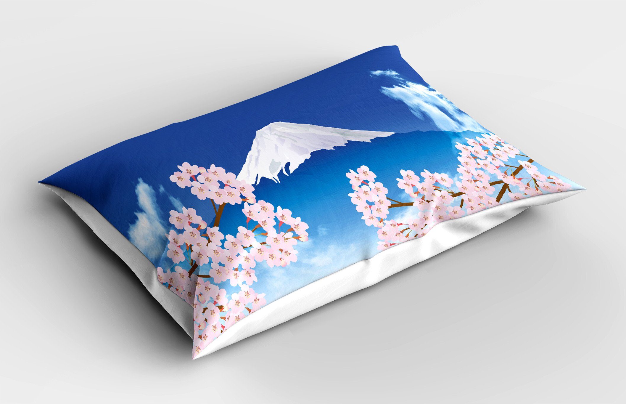 Gedruckter Und Blau Stück), Abakuhaus King Pink und Dekorativer Standard Kissenbezug, Kissenbezüge Mt. Hill Size Sakura (1