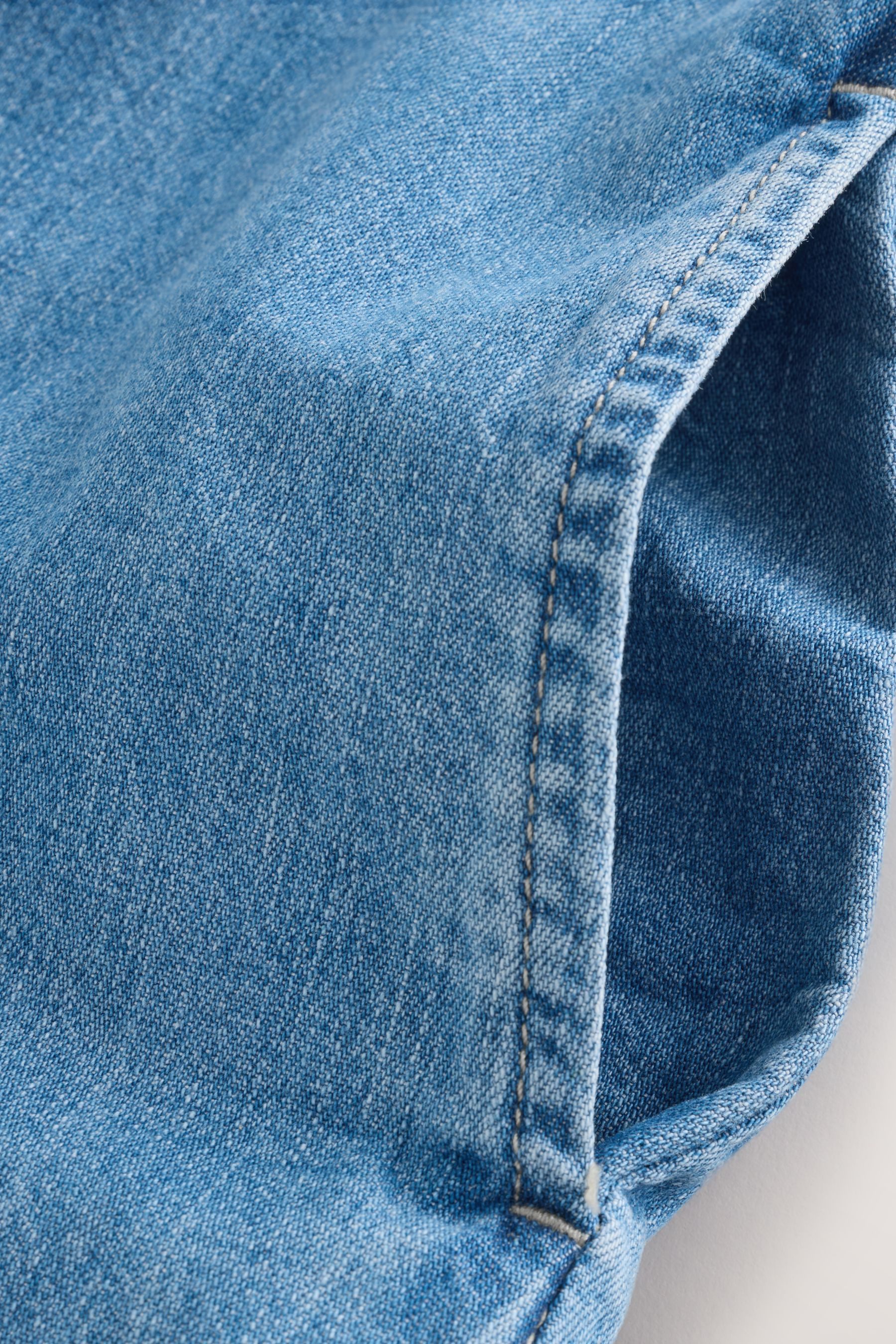 Next Jeanskleid Mini-Etuikleid aus Denim, Kurzgröße (1-tlg)