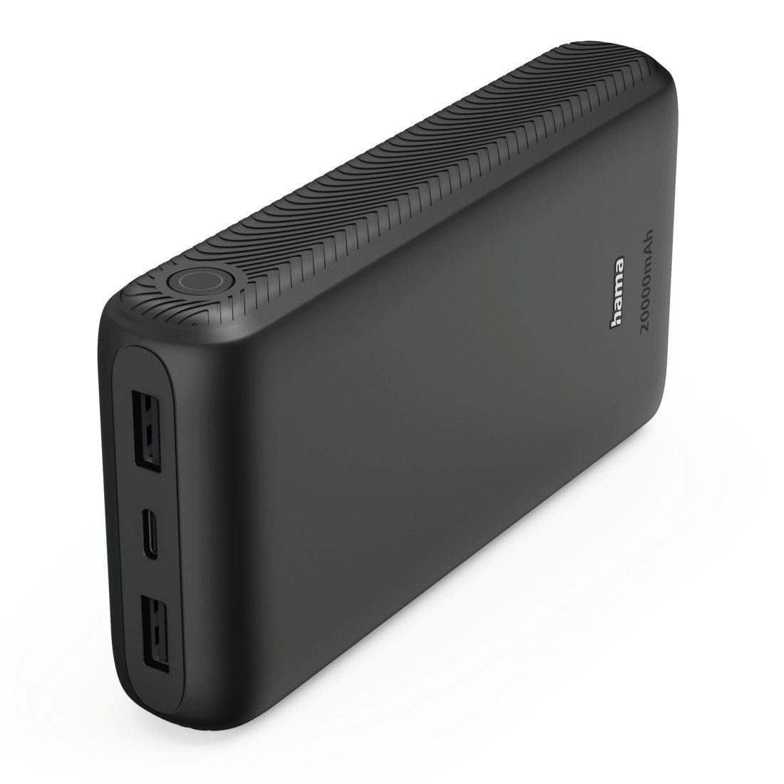 Hama Powerbank 20000 mAh mit USB-C und 2x USB-A Anthrazit Powerbank, Fast Charge, LED-Display, USB-C, 2x USB-A, Schutzfunktionen