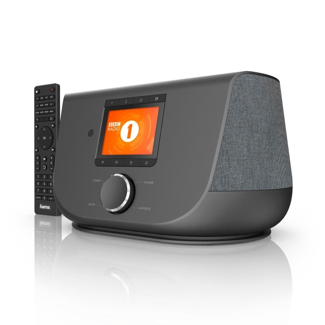 Hama Internetradio Digital RadioFM/DAB+/WLAN/Bluetooth® 2-Wege-Lautspr. Digitalradio (DAB) (Digitalradio (DAB), FM-Tuner, Internetradio, 20 W) schwarz | Digitalradios (DAB+)