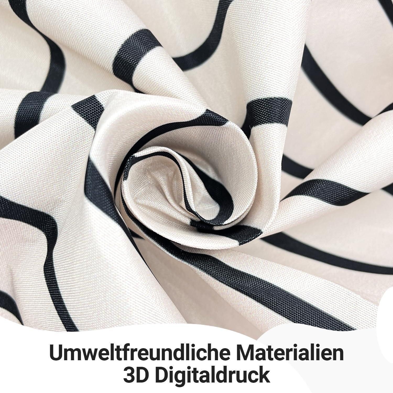 LuxusKollektion Duschvorhang Duschvorhang 240x200cm Geometrische Kurve Wasserabweisend Waschbar