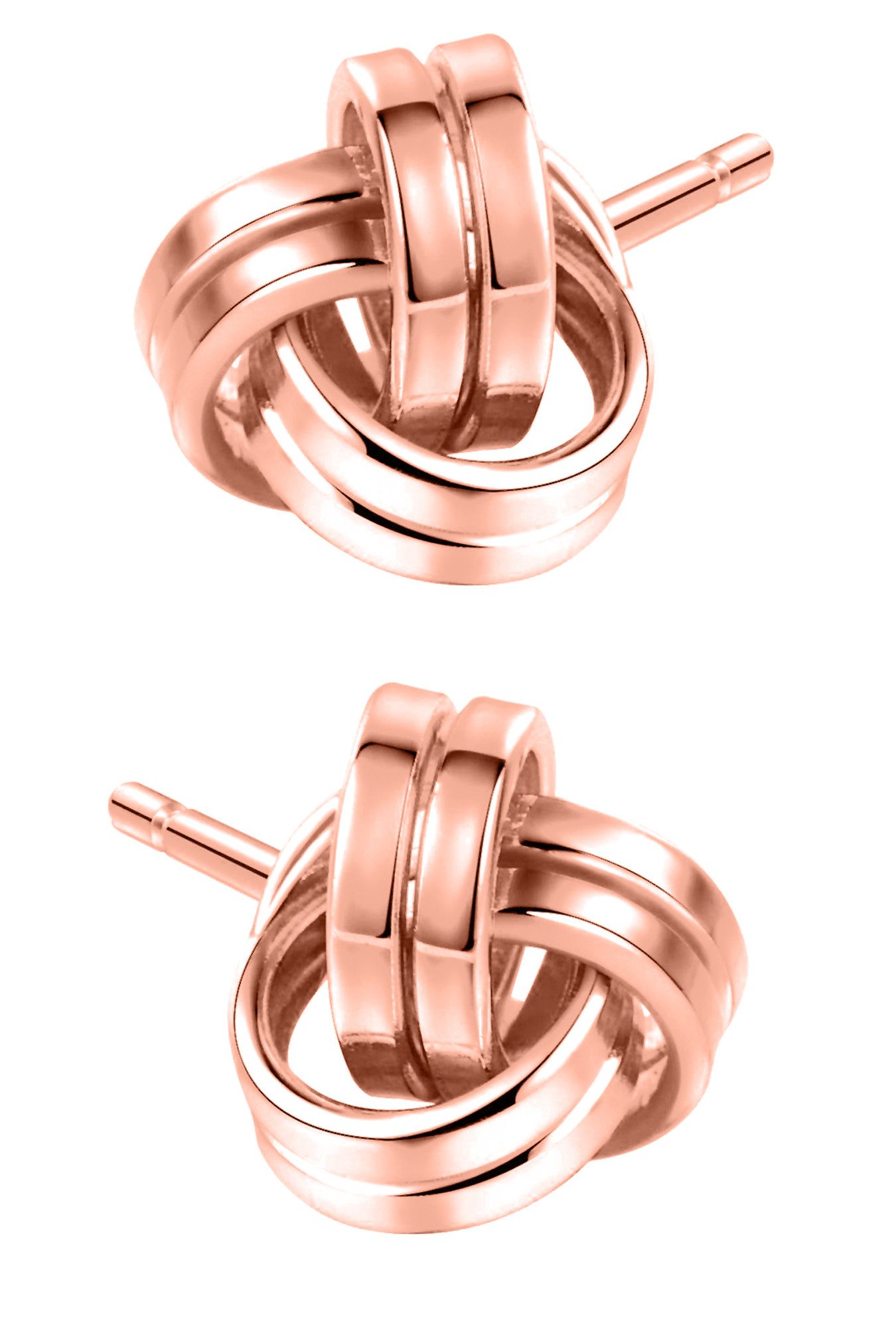 Limana Paar Ohrstecker 925 Silber Rosegold Gold Rotgold Schmuck Ohrringe für jeden Tag, Idee Geschenk für Frauen Damen Ehefrau Freundin Mutter Oma Tante