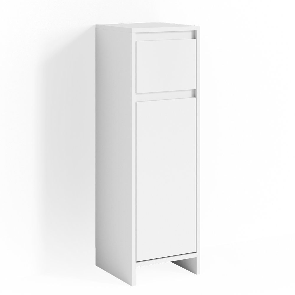 Vicco Midischrank Emma Weiß 30 x 95 cm günstig online kaufen