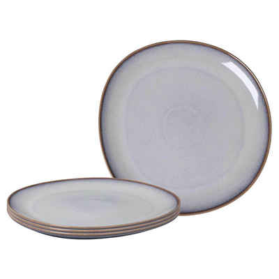 like. by Villeroy & Boch Tortenplatte Lave Servierplatten ø 32 cm 4er Set, Steingut, (4x Servierplatte, 4-tlg)