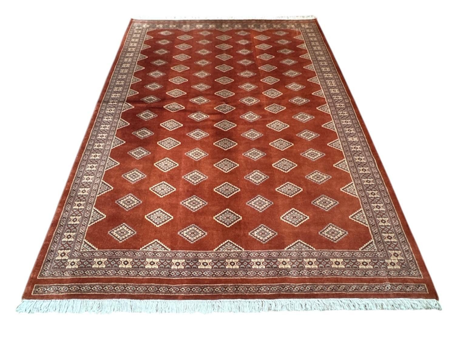 Rug Studios Teppich SHALIMAR PENTAG SEHR FEIN HANDGEKNÜPFT, Rechteckig, Höhe: 0 mm, Handgeknüpft, 170 x 240 cm, Terra