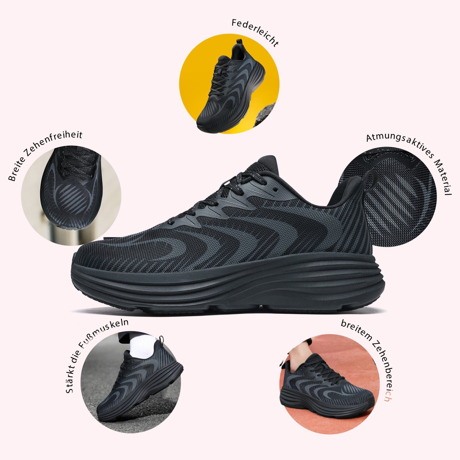 DOTALES Lumeo Sportschuhe – Sneaker-Look Mit Barfußgefühl Barfußschuh Minimalschuhe, Turnschuhe