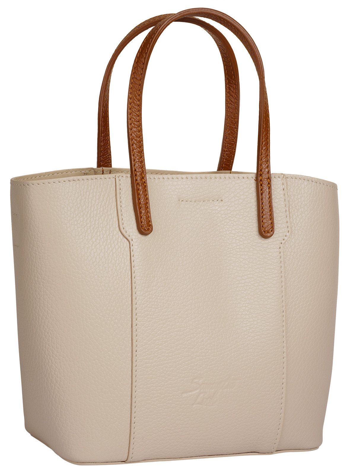 Samantha Look Henkeltasche, echt Leder, Made in Italy