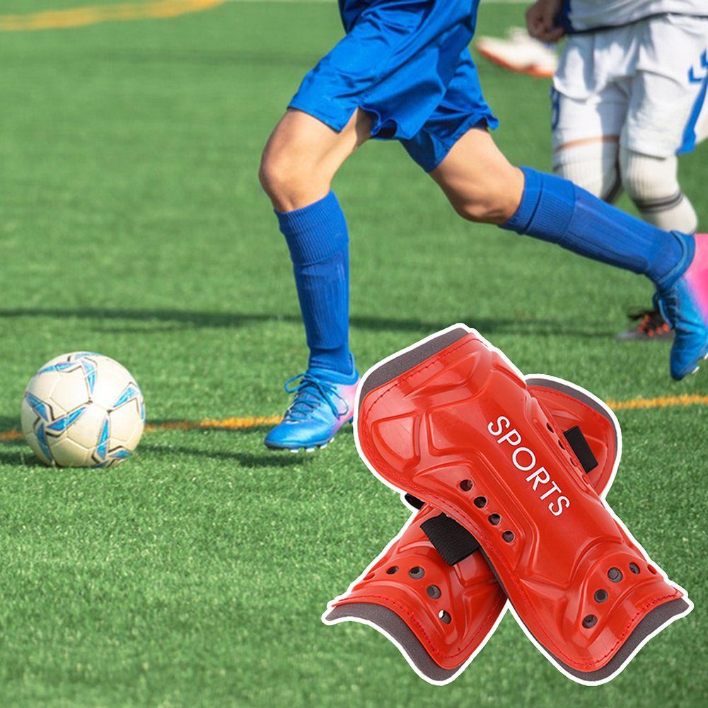 Stoßfest, black Kinder-Soccer-Schienbeinschoner Schützende Mit Schienbeinschoner Löchern, Fußball Blusmart