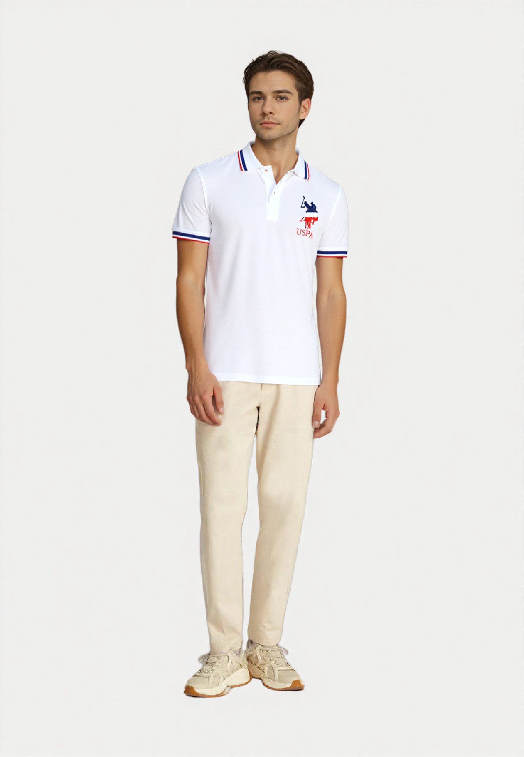 U.S. Polo Assn. Poloshirt Poloshirt Tricolour Shortsleeve (1-tlg., 1)