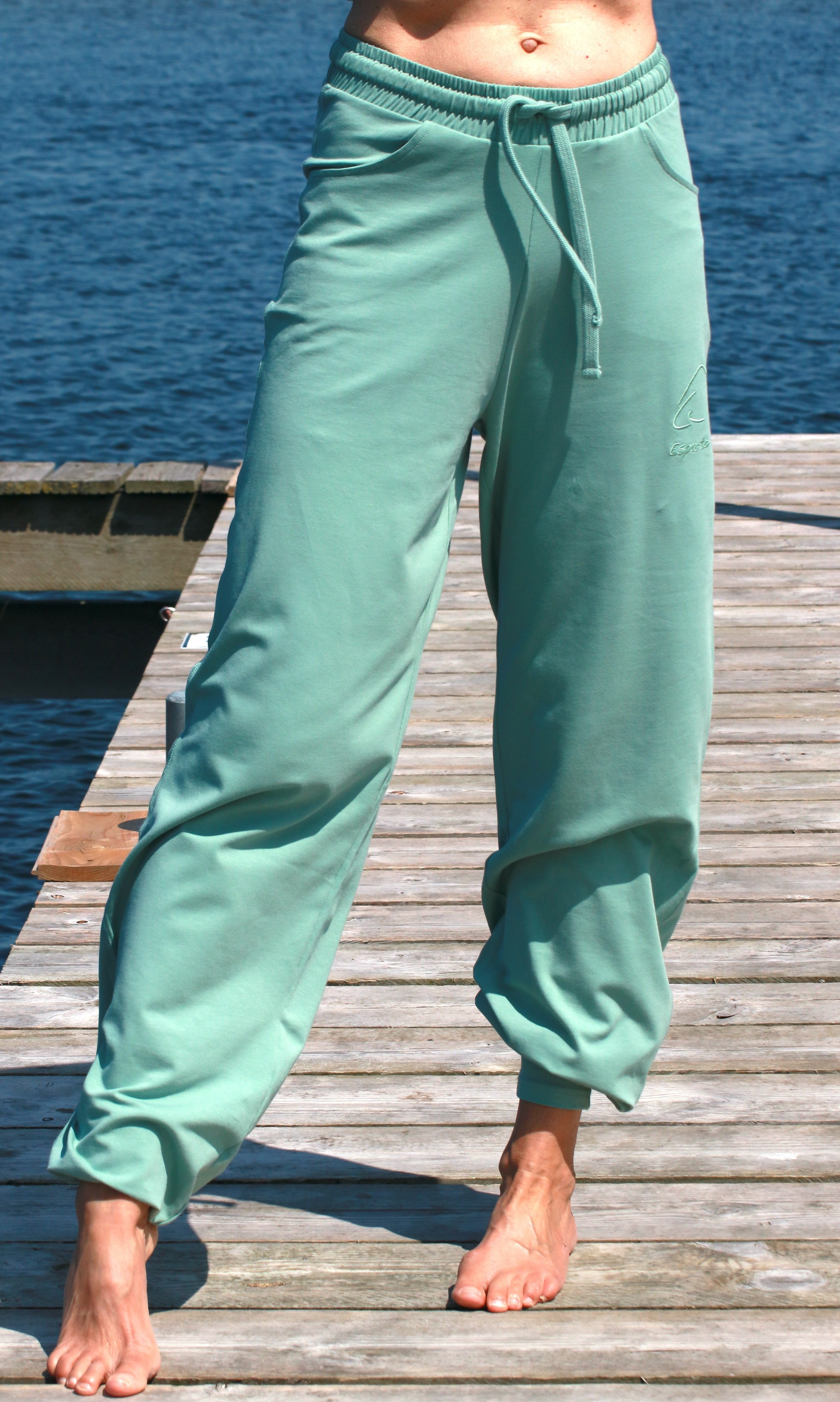 ESPARTO Yogahose Yoga- und Sporthose Sitaara unisex (mit Kordel im Bund) Bindegürtel / -kordel