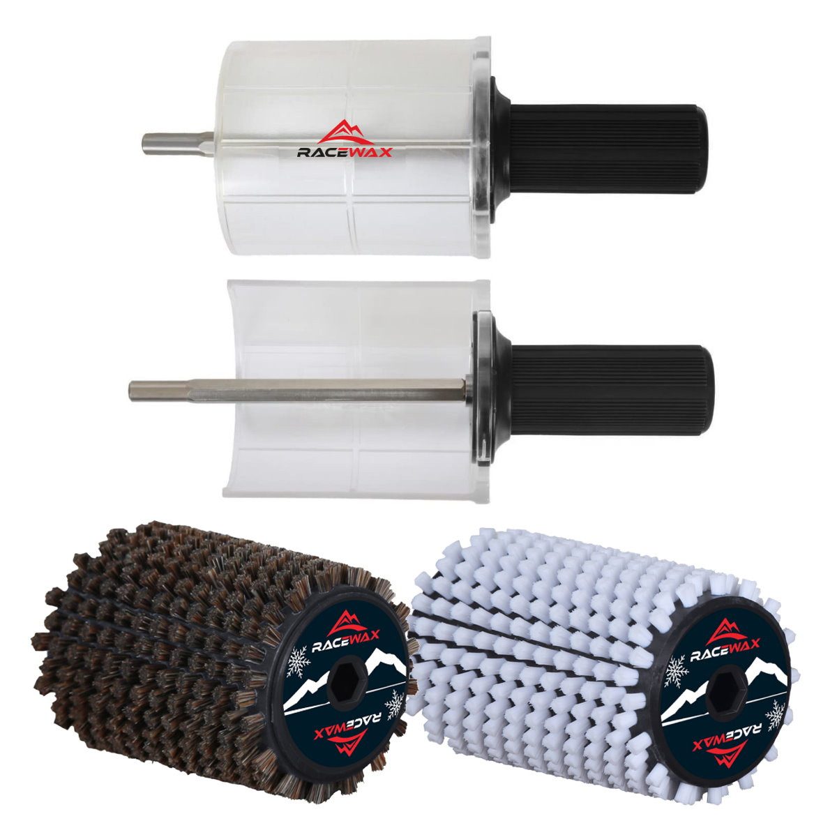 Ski RaceWax Roto Bürste Nylon Rosshaar Set Rotorbürste 100mm Rotobürste