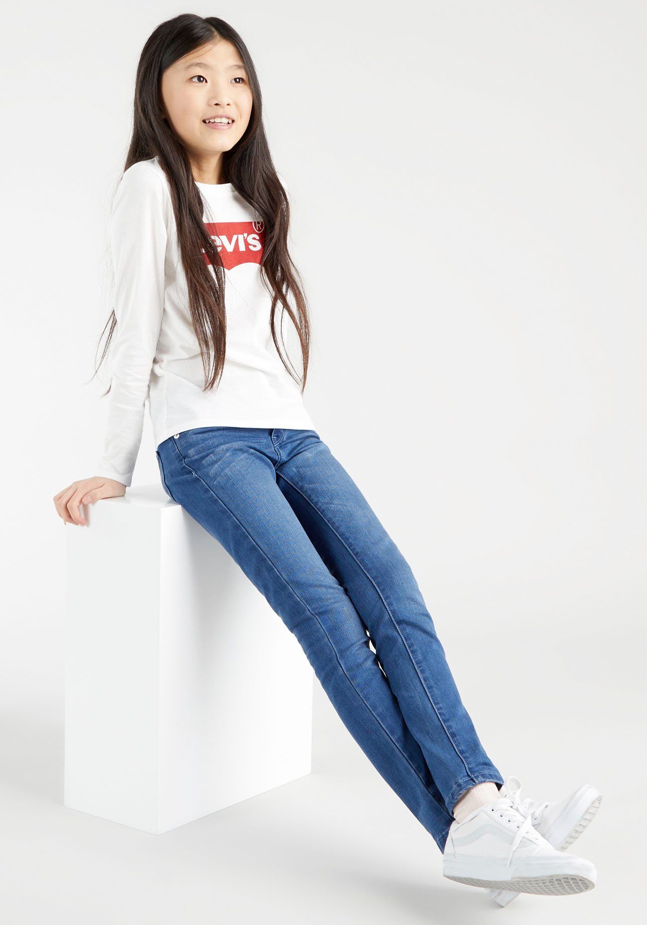 GIRLS BATWING white for Langarmshirt Levi's® red LS TEE Kids