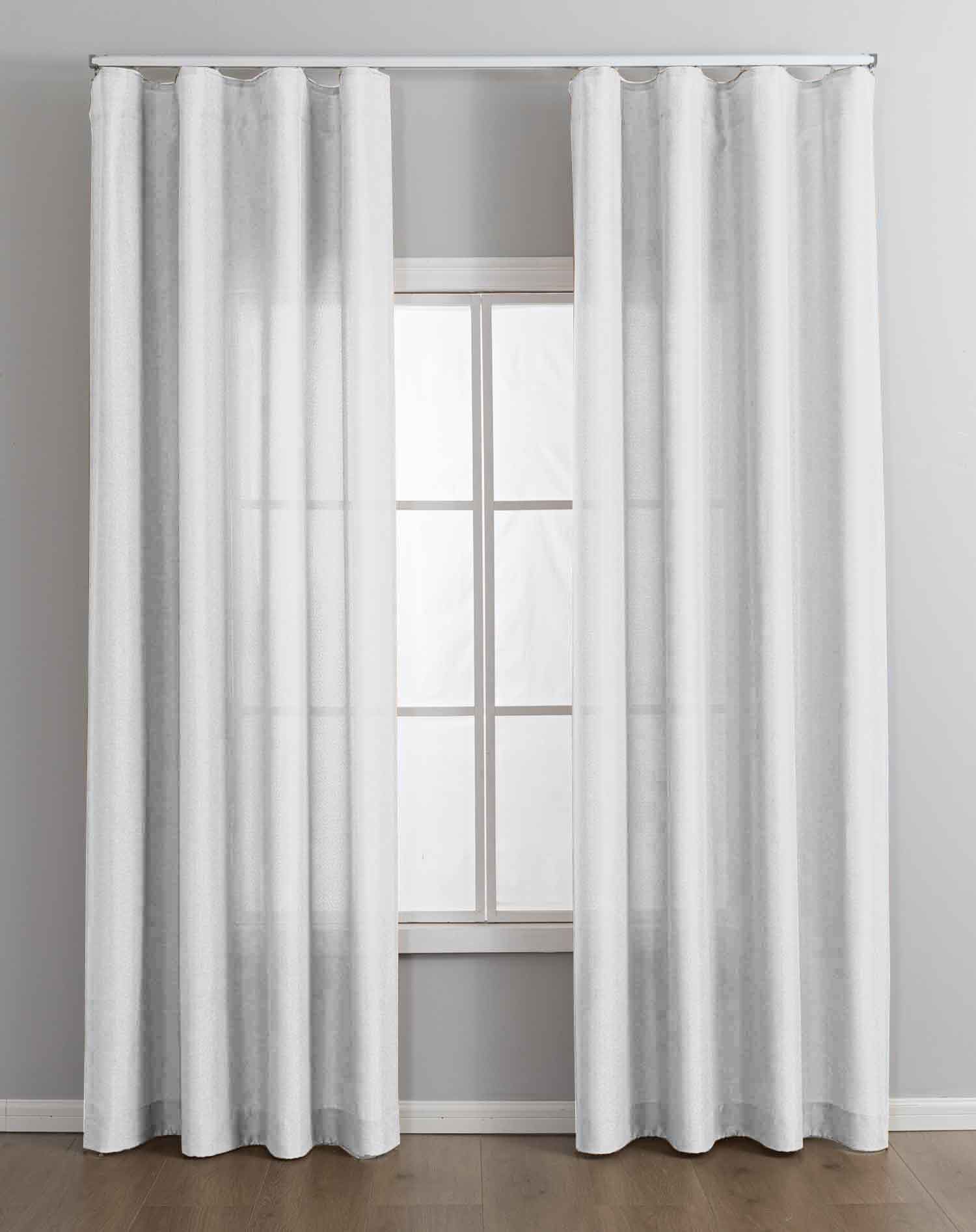 Gardinenbox Vorhang (2 St), Multifunktionsband, blickdicht, Cationic, Cationic Wellenband »Wien« Wellenfall 2025110-2