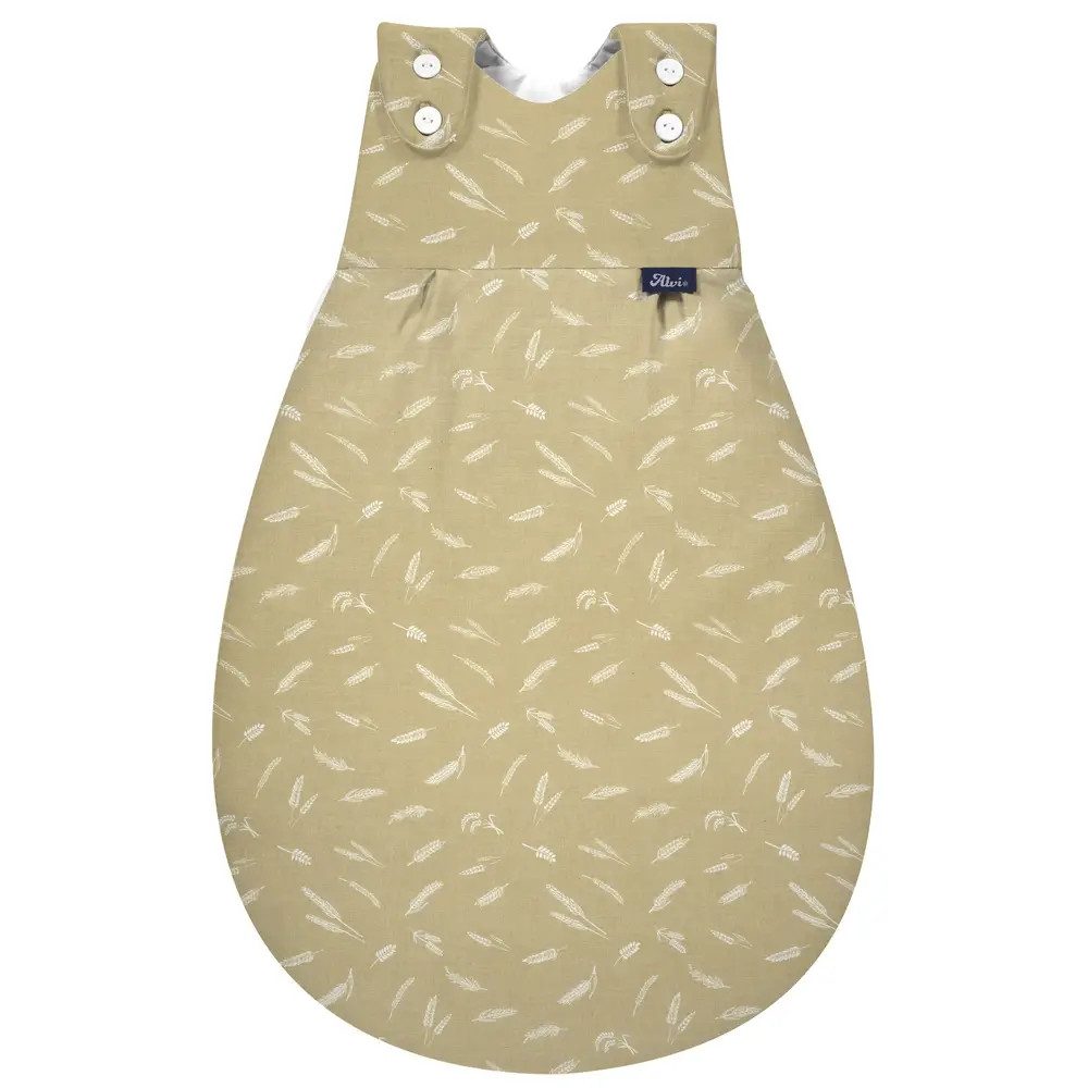 Alvi® Babyschlafsack ALVI Baby-Mäxchen außen Flachgewebe Earth nature, Gr. 74/80