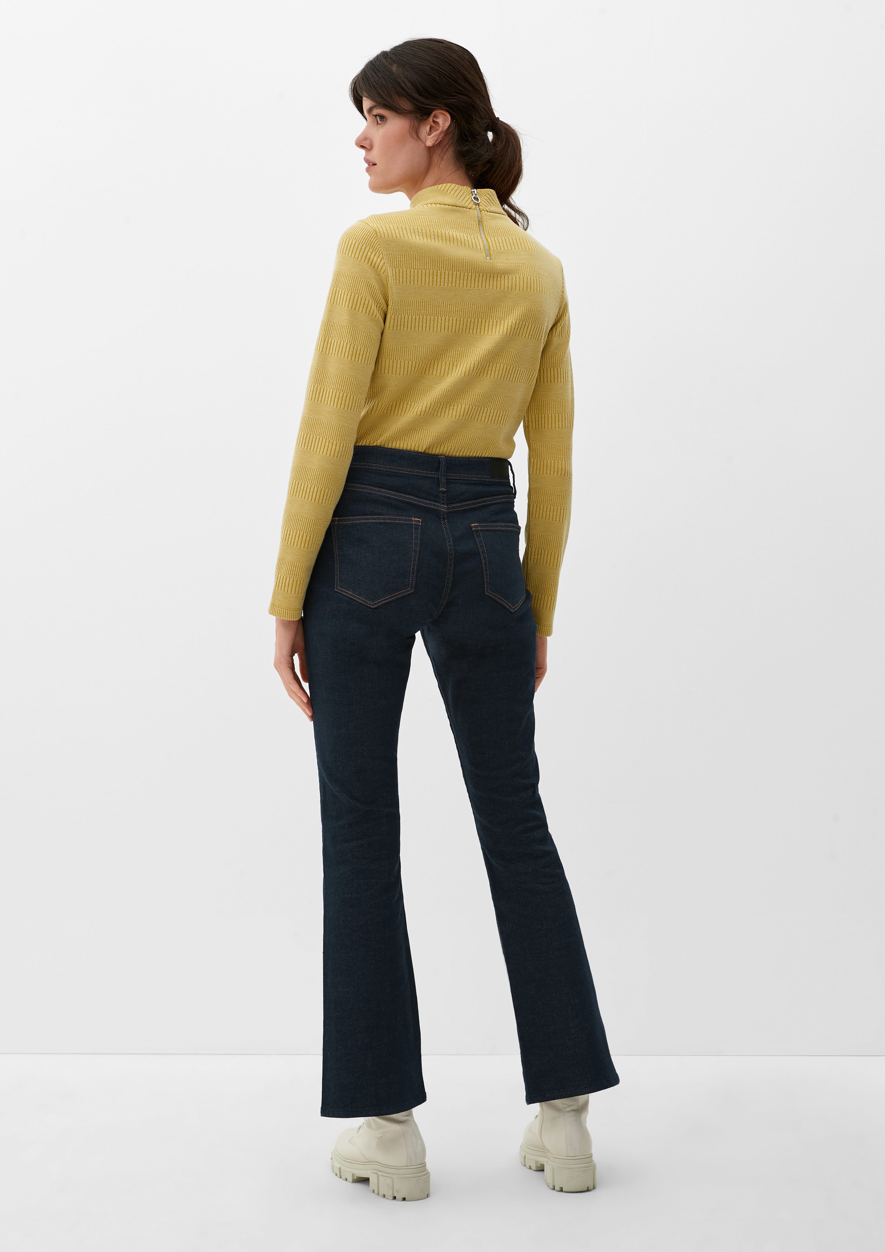 s.Oliver / Rise Fit High 5-Pocket-Jeans / Jeans Leg / Slim Beverly Bootcut