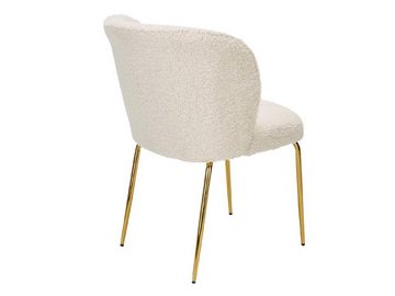 MIRJAN24 Stuhl K474 (2 Stück), Beine aus Metall in der Farbe Gold, 64x54x80 cm