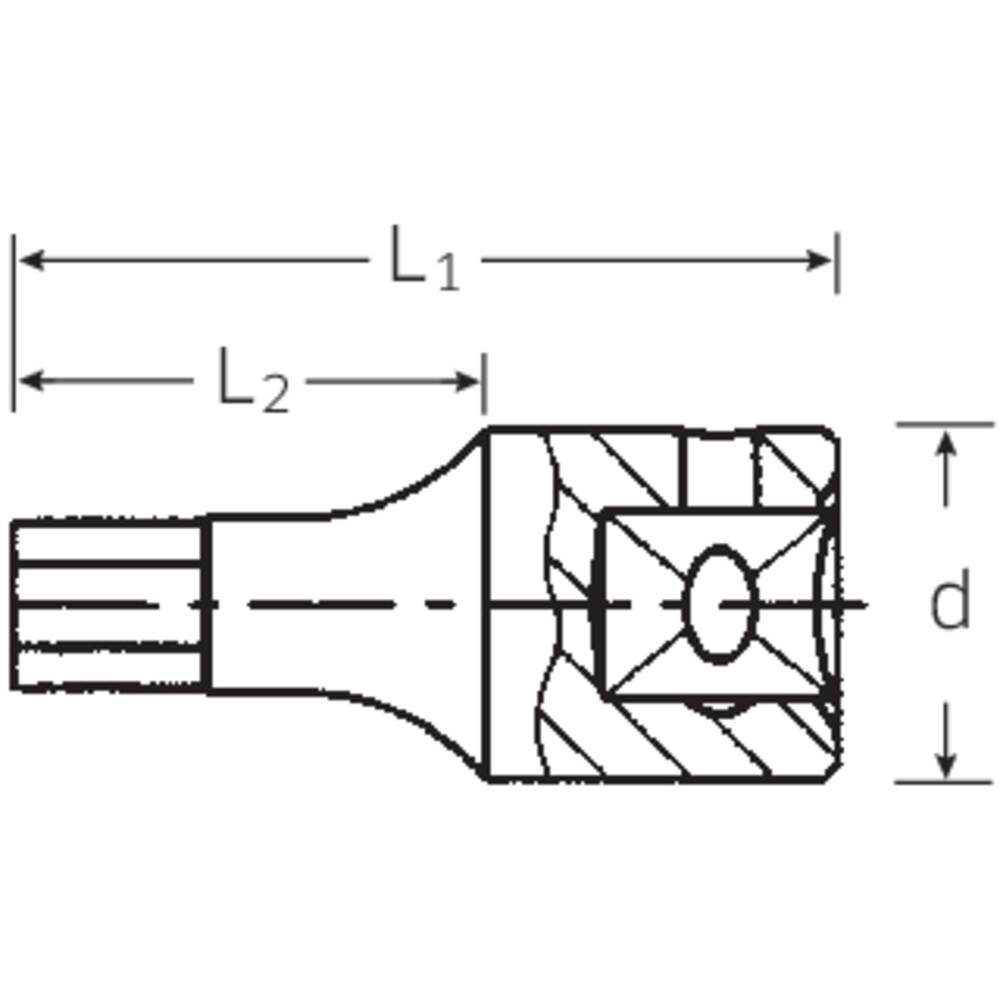 mm 1/4″ Stahlwille Steckschlüssel Steckschlüssel-Bit-Einsatz SW 3