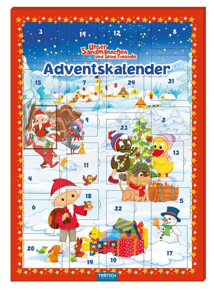 Trötsch Verlag Adventskalender Trötsch Unser Sandmännchen Magnet-Adventskalender Weihnachten