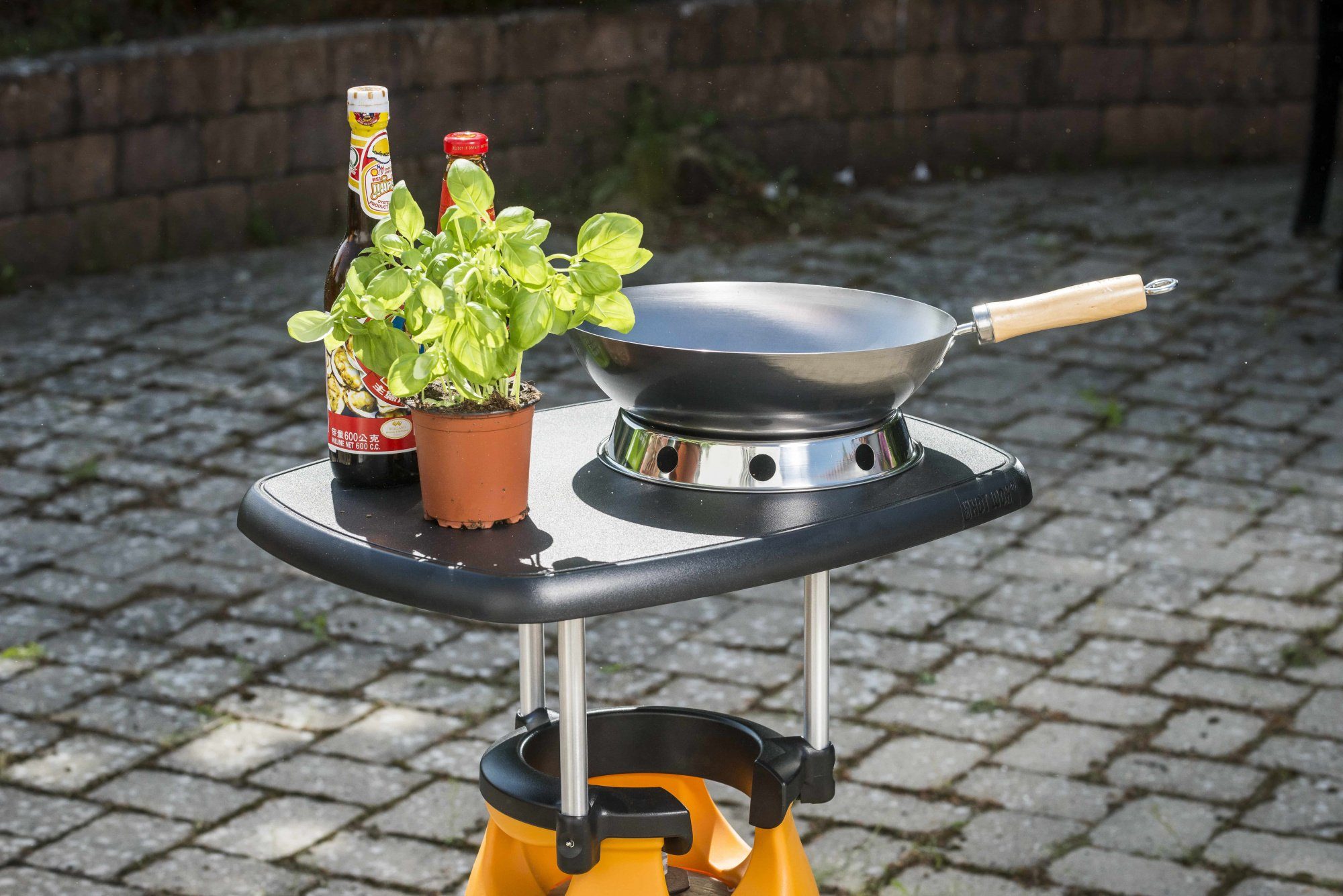 Outdoor Tisch für Gasflasche Tresentisch, Line BBQ HOTWOK Abstell-Fläche Ablage Camping