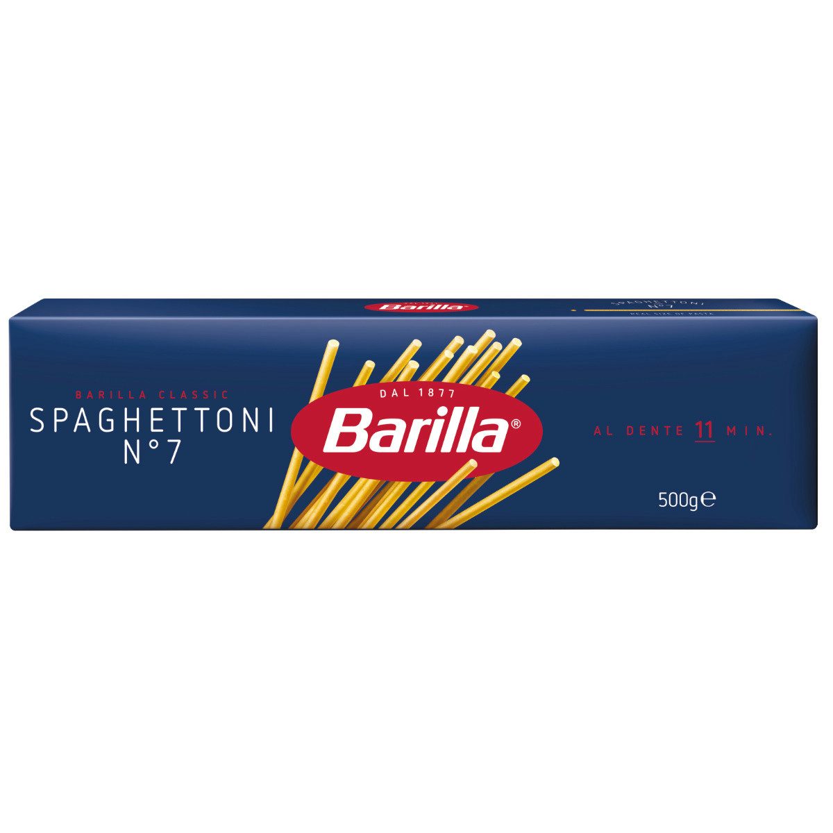 Barilla Nudeln, Barilla Spaghettoni Nummer 7 Pasta aus Hartweizengriess 500g