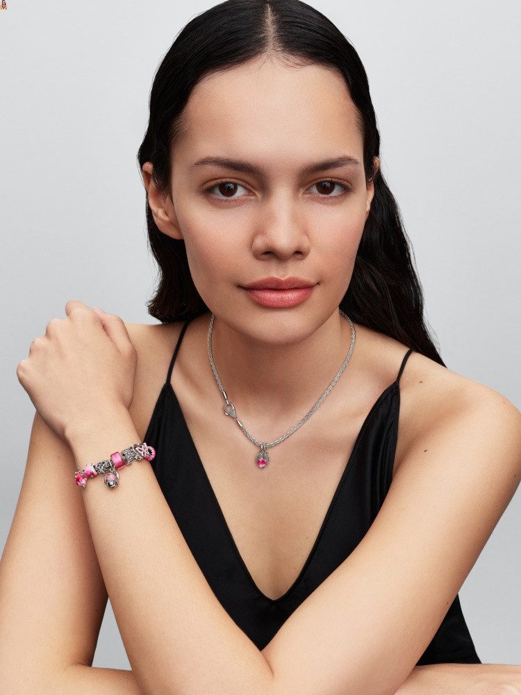 Pandora Charm-Einhänger Pandora Moments Verschlungenes Herz & Schmetterling Charm 794475C01 (1-tlg)