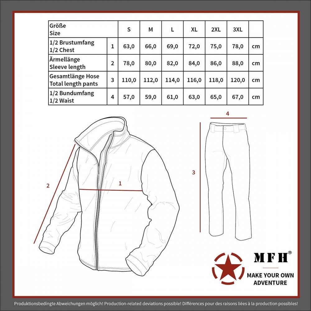 MFH Regenmantel Regenanzug, Polyester, M 95 CZ tarn - S mit Kapuze
