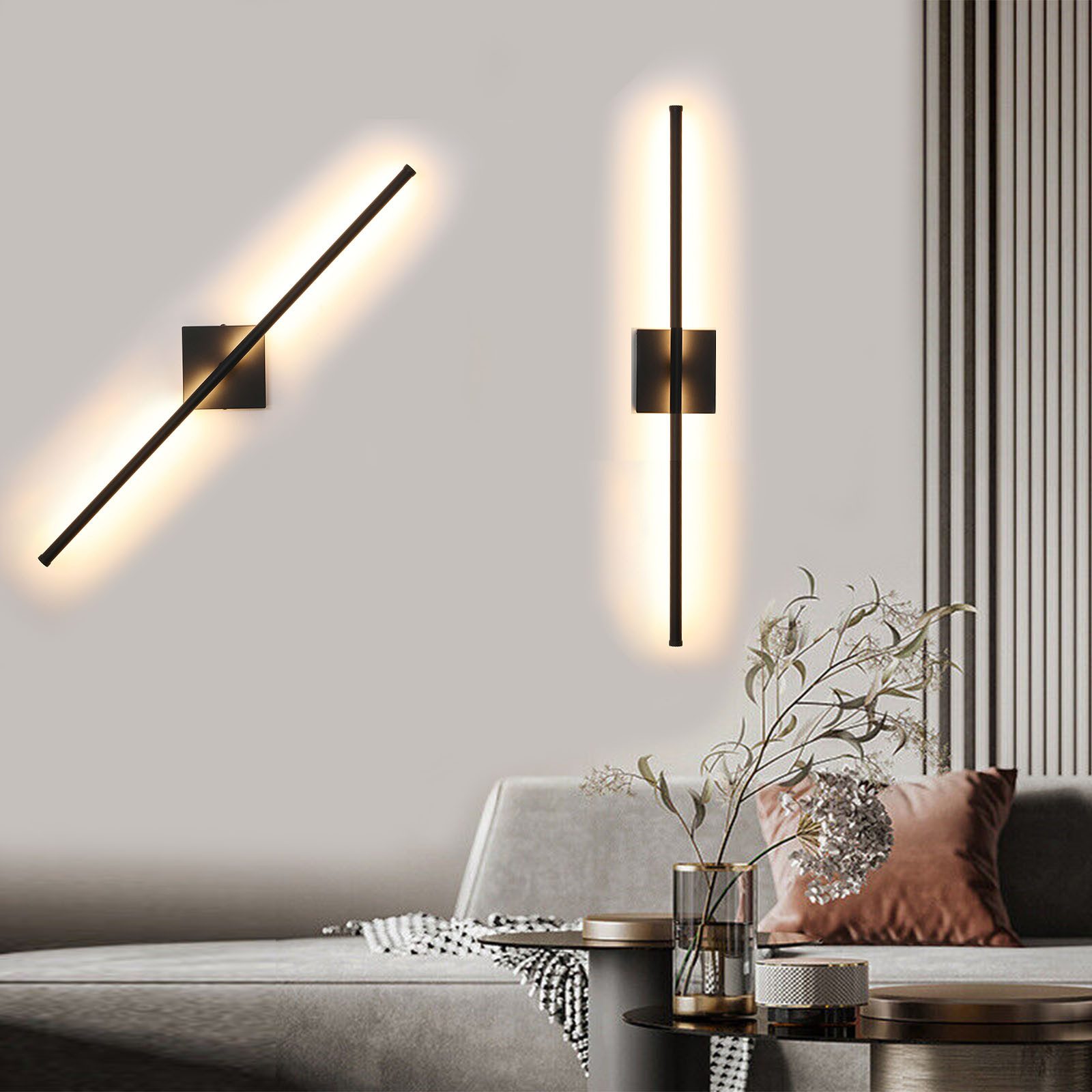oyajia Wandleuchte 2 Stück Modern LED günstig online kaufen