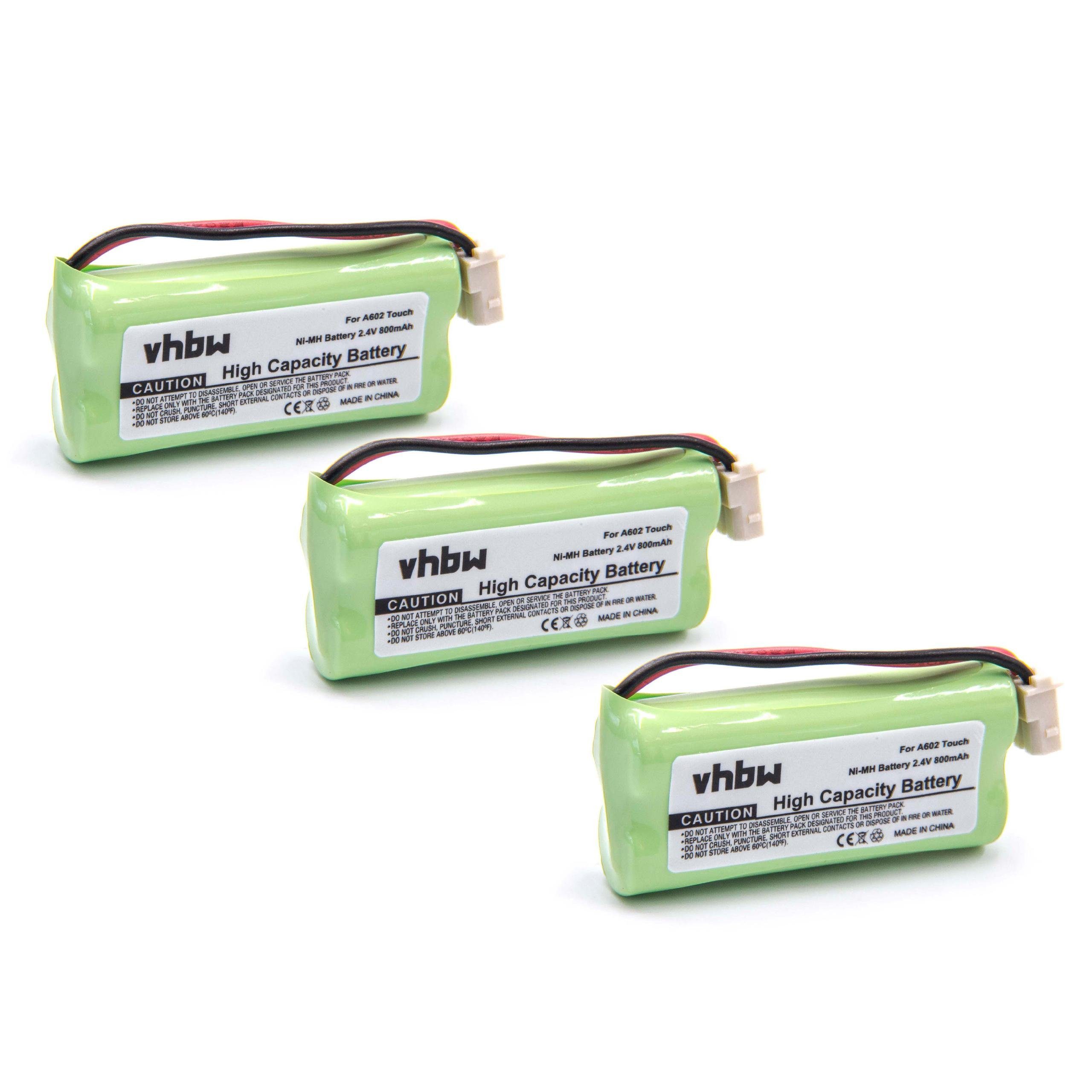 vhbw kompatibel mit Philips DCT G612, G722, G725, G792 Akku NiMH 800 mAh (2,4 V)