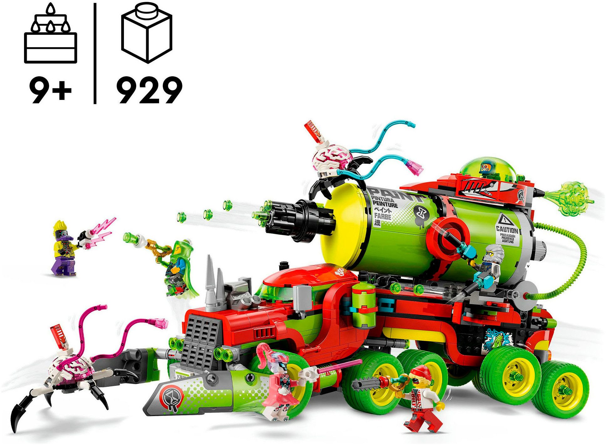 LEGO® Mateos Sprühdosen-Truck (71499), LEGO DREAMZzz Konstruktionsspielsteine, (929 St), Made in Europe