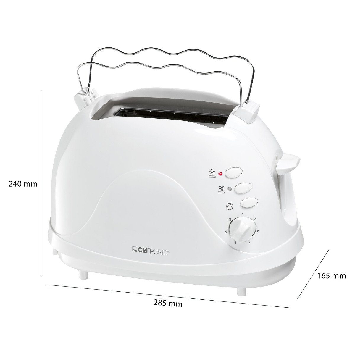 CLATRONIC Toaster TA weiß 3565
