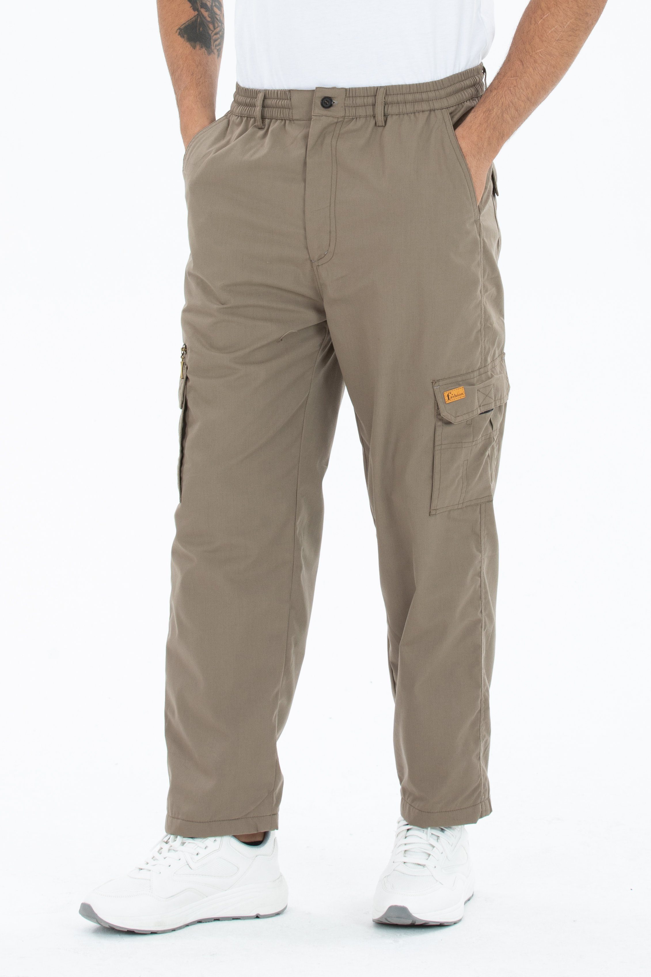 Kendindza Collection Cargohose Herren Cargohose Thermohose Dehnbund Winter günstig online kaufen