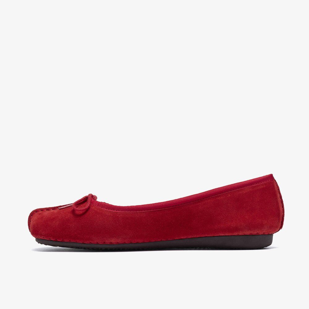 Clarks Clarks - Freckle Ice - Rot Ballerina