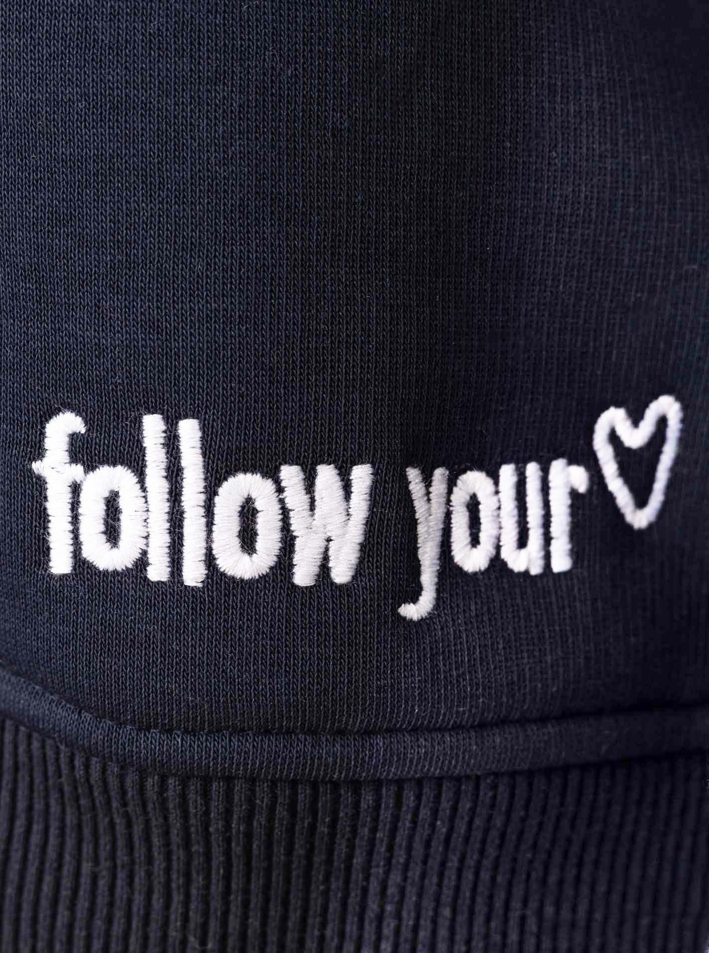 Zwillingsherz Sweatshirt Rundhalsausschnitt, Langarm, Baumwollmischung