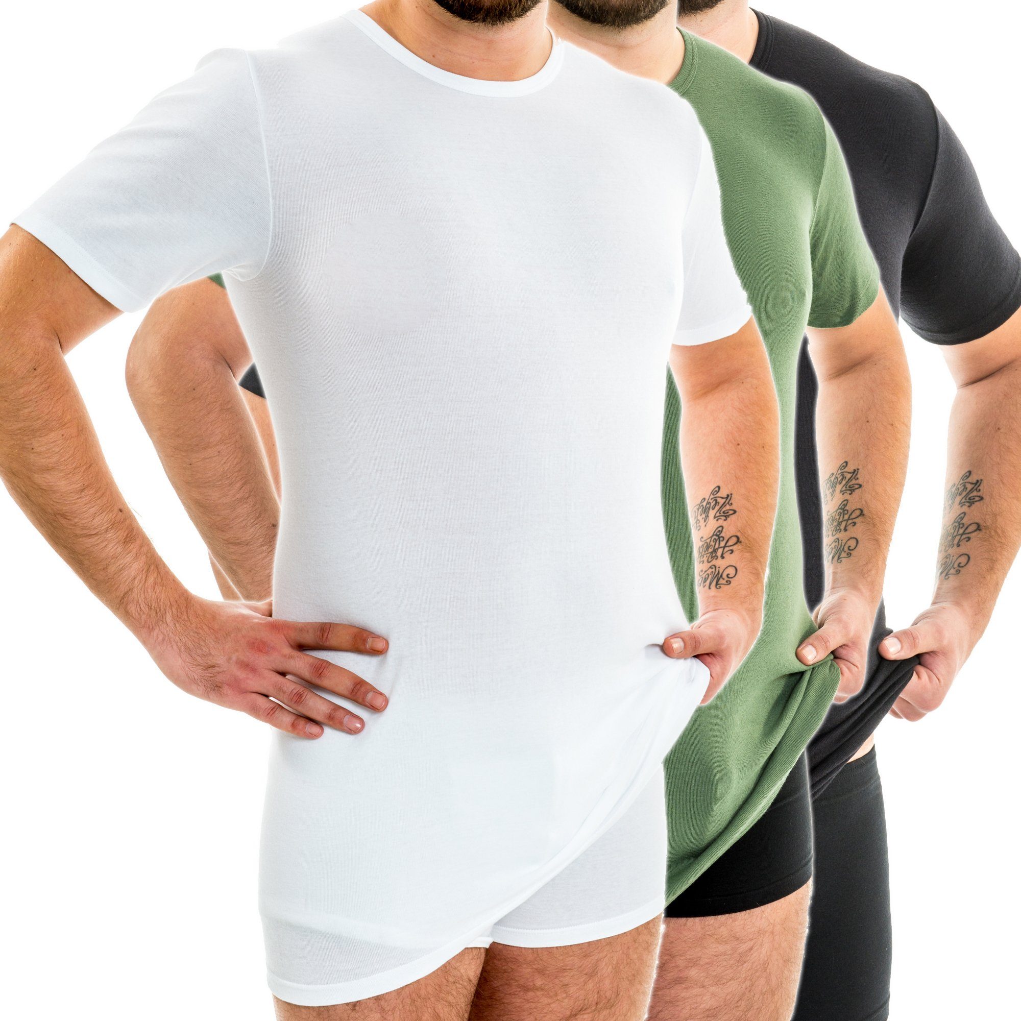 HERMKO Unterziehshirt 3847 3er Pack Herren günstig online kaufen