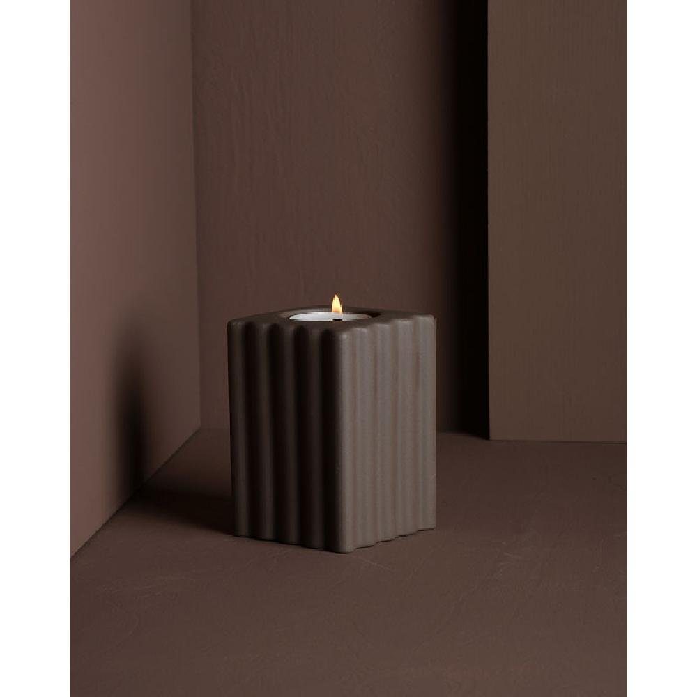 Kerzenleuchter (10cm) Braun Kerzenhalter Nickebo Storefactory